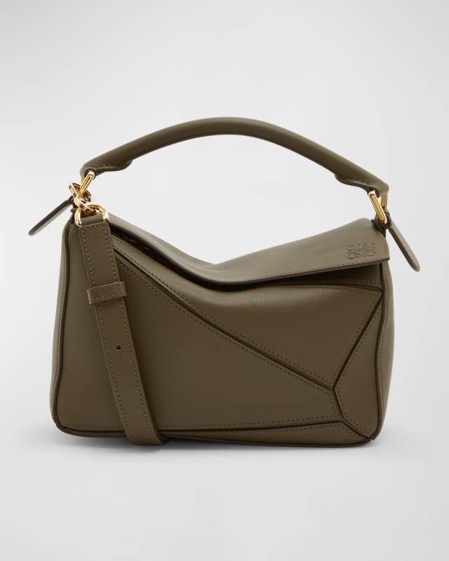 Puzzle Small Top-Handle Bag in Leather